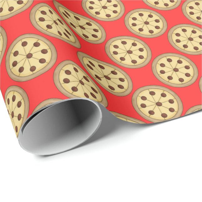 Regalo Papel de envoltura de azulejos de Pizza Pie (Esquina del rollo)
