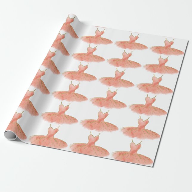Regalo Papel de envoltura de ballet de baile (Desenrollado)