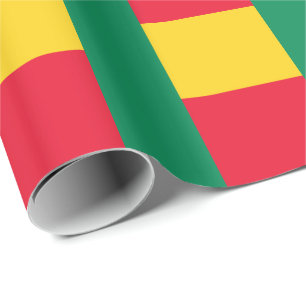 Regalo Papel de Envoltura de Bandera Patriótica de Benín
