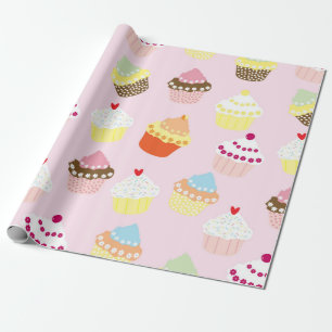 Regalo papel de envoltura de bizcochos