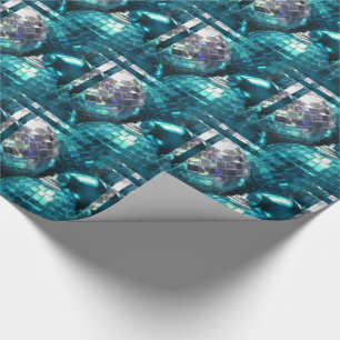Regalo Papel de envoltura de Blue Baubles