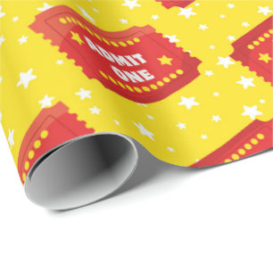 Regalo Papel de envoltura de boletos de película