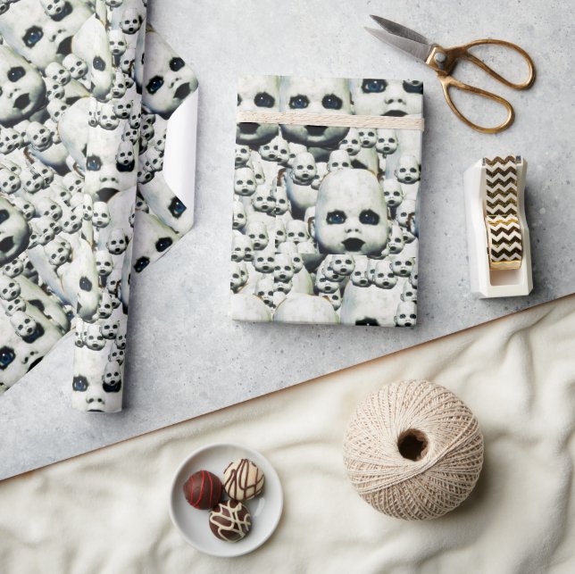 Regalo Papel de envoltura de cabeza de muñeca embrujada (Artesanía)