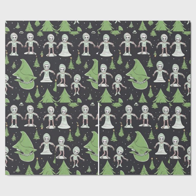 Regalo Papel de envoltura de cadera espacial para Navidad (Costura)