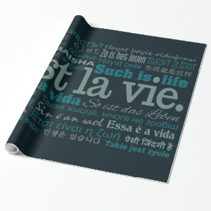 Regalo Papel de envoltura de C'est La Vie personalizado