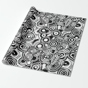 Regalo papel de envoltura de círculos abstractos