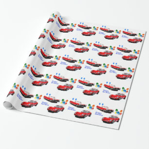 Regalo Papel de envoltura de coches clásicos