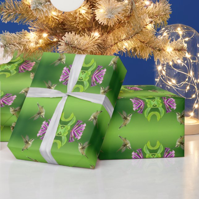 Regalo Papel de envoltura de colibrí (Vacaciones)