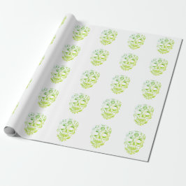 Regalo Papel de envoltura de cráneo elegante