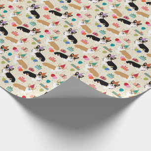 Regalo Papel de envoltura de cumpleaños Corgi