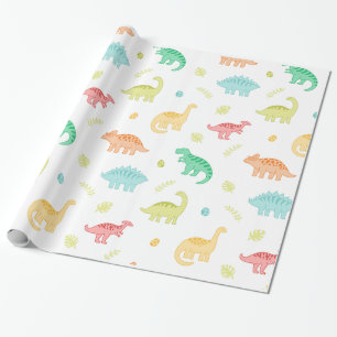 Regalo Papel de envoltura de dinosaurios