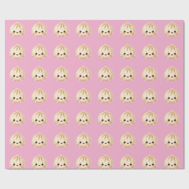Regalo Papel de envoltura de dumpling de niña bebé (Superficie plana)