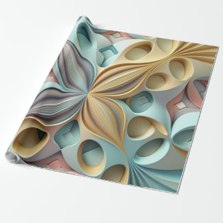 Regalo Papel de envoltura de efecto 3D de Pastel