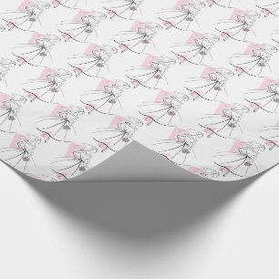 Regalo Papel de envoltura de Fashion Bride Pink
