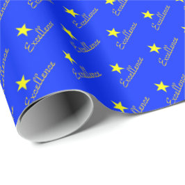 Regalo Papel de Envoltura de Felicitación Excellence Star