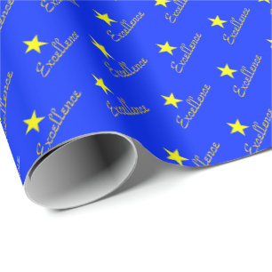 Regalo Papel de Envoltura de Felicitación Excellence Star