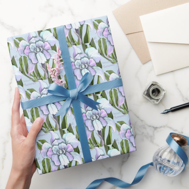 Regalo Papel de envoltura de flores de meraldo (Regalar)