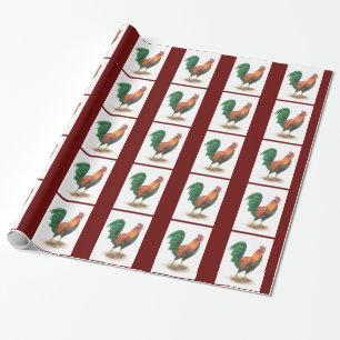 Regalo Papel de Envoltura de Gallo
