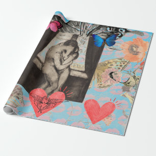 REGALO PAPEL DE ENVOLTURA DE GUSTAV MUNCH "THE KISS"