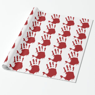 Regalo Papel de envoltura de Huella Sangrienta