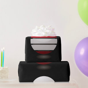 Regalo Papel De Envoltura De Icono Rojo Y Blanco