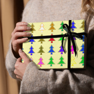 Regalo Papel de envoltura de invierno de árbol de Navidad