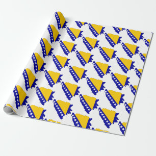 Regalo Papel de envoltura de la bandera bosnia