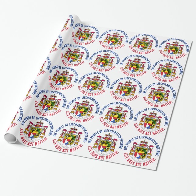 Regalo Papel de envoltura de Liechtenstein (Desenrollado)