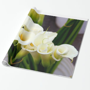 Regalo papel de envoltura de lirio de calla