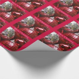 Regalo Papel de envoltura de navidad de Red Baubles Merry