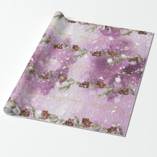Regalo Papel de envoltura de navidades morados