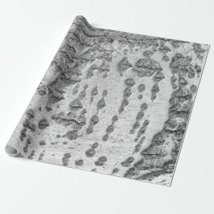 Regalo Papel de envoltura de patrón de corteza de Birch
