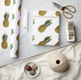 Regalo Papel de envoltura de patrón de piña