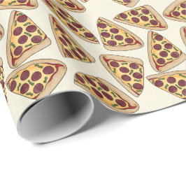 Regalo Papel de envoltura de patrón de Pizza divertida