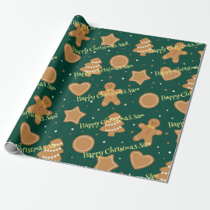 Regalo Papel de envoltura de patrones de Navidades person