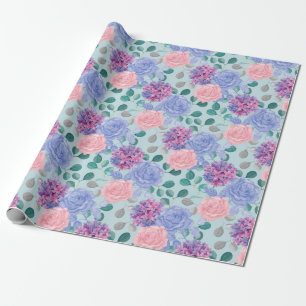 Regalo Papel de envoltura de patrones florales
