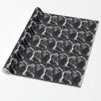 Papel de envoltura de personalizado chimpancé anti