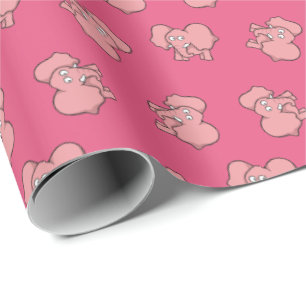 Regalo Papel de envoltura de personalizado de elefante ro