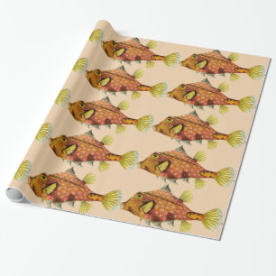 Regalo papel de envoltura de pescado