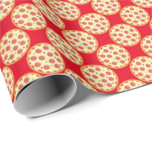 Regalo Papel de envoltura de pizzas de pepperoni entero