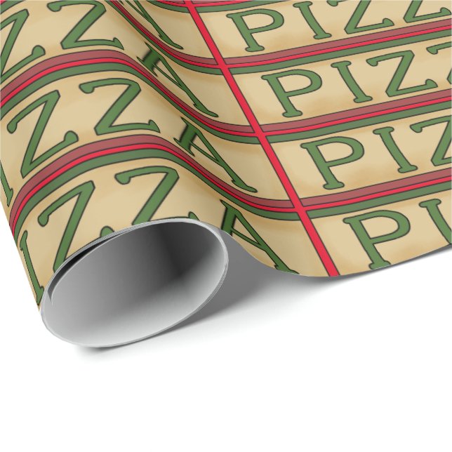 Regalo Papel de envoltura de pizzas temáticas (Esquina del rollo)