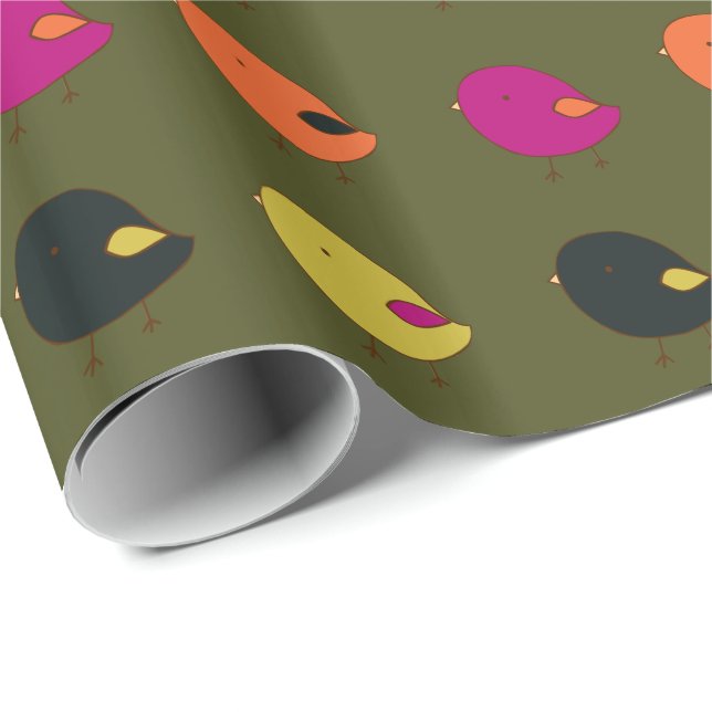 Regalo Papel de envoltura de pollitos (Esquina del rollo)