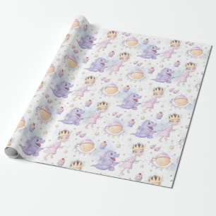 Regalo Papel de envoltura de princesas y dragones