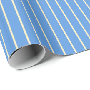 Regalo Papel de envoltura de rayas azules divertidas