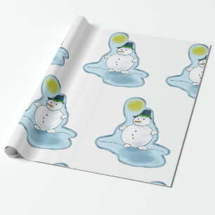 Regalo Papel de envoltura de snowman de Guay