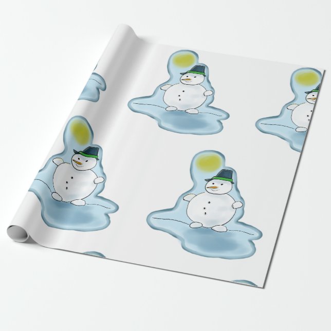 Regalo Papel de envoltura de snowman de Guay (Desenrollado)
