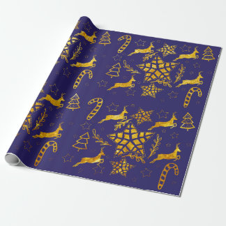 Regalo Papel de envoltura de Star Leap Blue