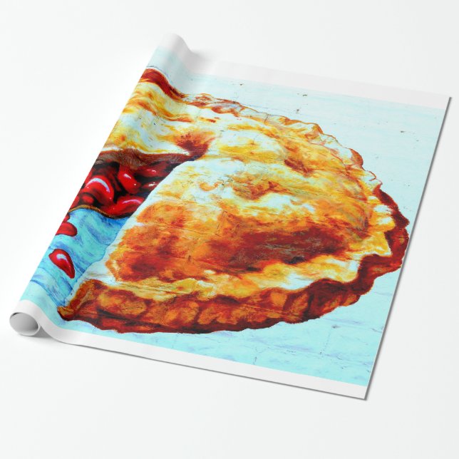 Regalo papel de envoltura de tarta de cerezo (Desenrollado)