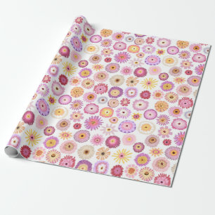 Regalo Papel de envoltura de zinnias