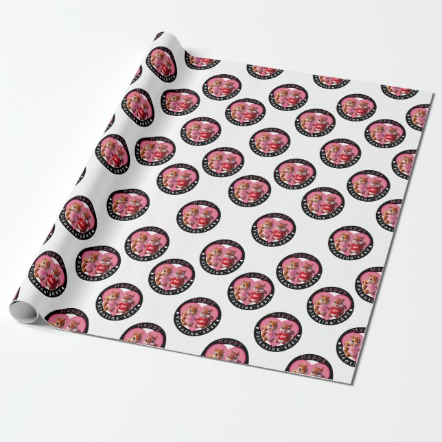 Regalo Papel de envoltura el día de San Valentín de 30 pu (Desenrollado)